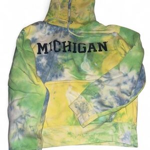 Michigan Pastel Tie-Dye Hoodie
